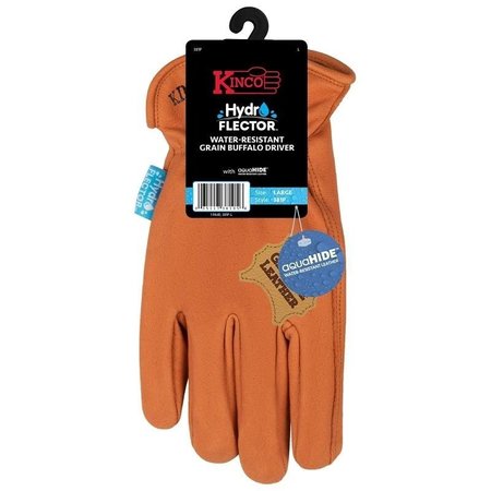 KINCO Gloves, M, Keystone Thumb, Elastic Cuff, Buffalo Leather 381P-M